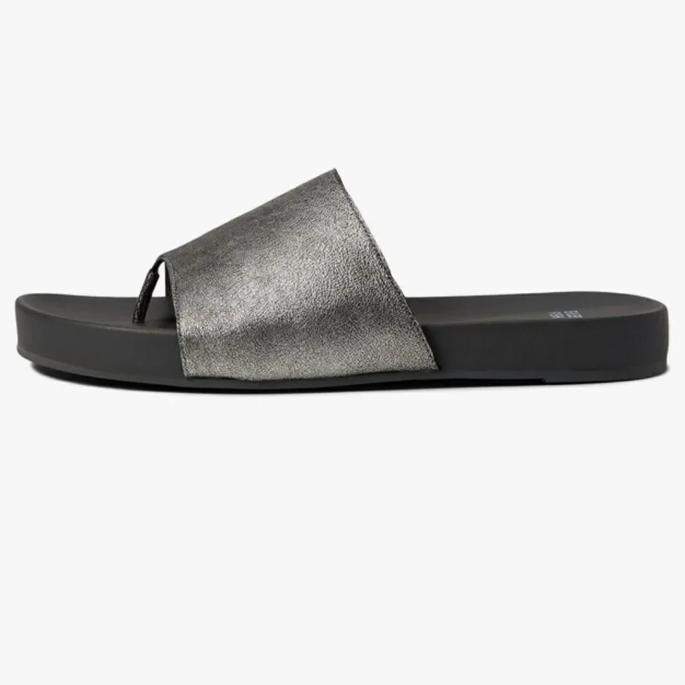 Eileen Fisher Metallic Black Sandals - Picture 4 of 10